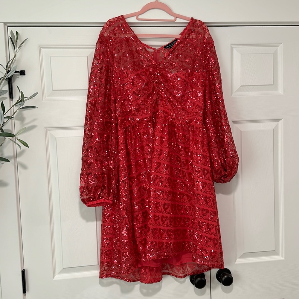 Sequin Heart Dress